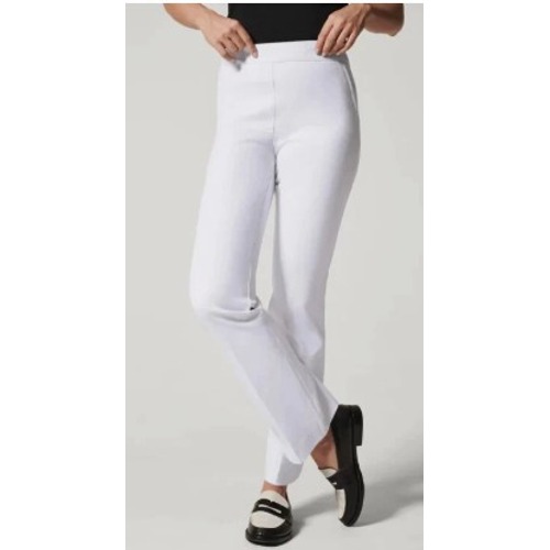 Spanx 20373r On-The-Go Kick Flare Pants Classic White Size Xl Pull On Trousers